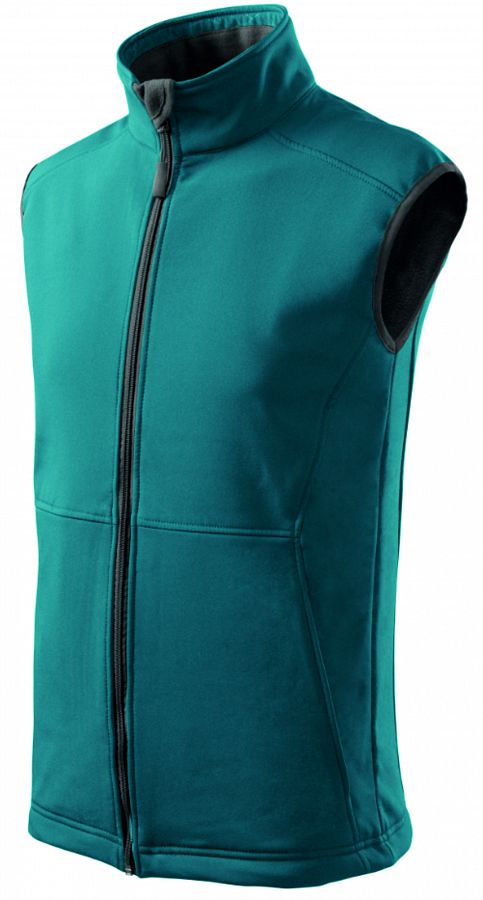 Pánská vesta softshell VISION 517 tmavý tyrkys vel. L - Obrázek Pánská vesta softshell VISION 517 tmavý tyrkys vel. L - Obrázek